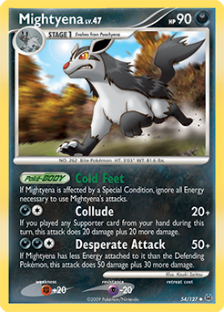 Mightyena, Platinum #54, Pokémon TCG card