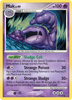 Muk, Platinum #57, Pokémon TCG card