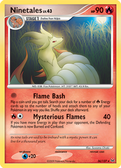 Ninetales, Platinum #36, Pokémon TCG card