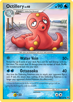 Octillery, Platinum #58, Pokémon TCG card