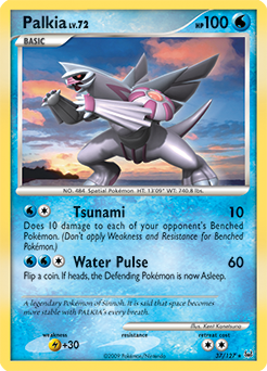 Palkia, Platinum #37, Pokémon TCG card