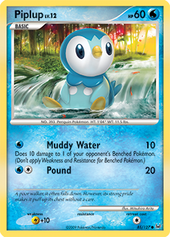 Piplup, Platinum #85, Pokémon TCG card