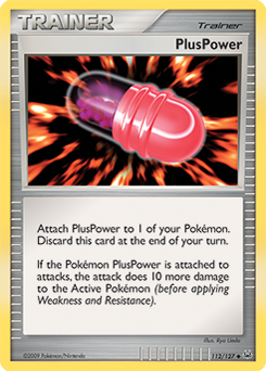 PlusPower, Platinum #112, Pokémon TCG card