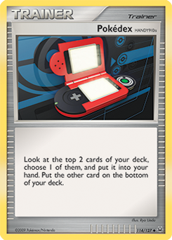 Pokédex HANDY910is, Platinum #114, Pokémon TCG card