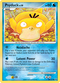 Psyduck, Platinum #87, Pokémon TCG card