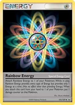 Rainbow Energy, Platinum #121, Pokémon TCG card