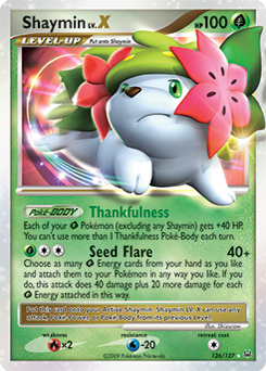 Shaymin LV.X, Platinum #126, Pokémon TCG card
