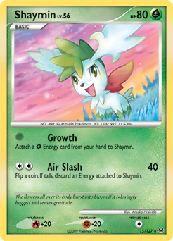 Shaymin, Platinum #15, Pokémon TCG card