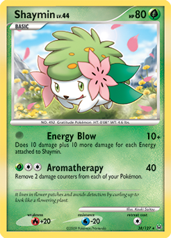 Shaymin, Platinum #38, Pokémon TCG card
