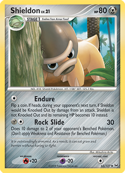 Shieldon, Platinum #62, Pokémon TCG card