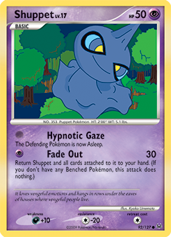 Shuppet, Platinum #92, Pokémon TCG card