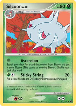 Silcoon, Platinum #63, Pokémon TCG card