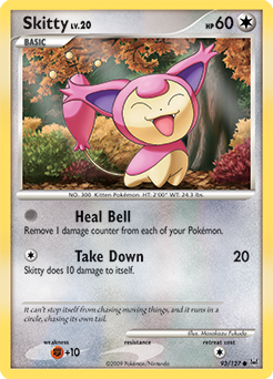 Skitty, Platinum #93, Pokémon TCG card