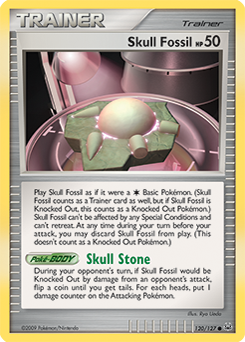 Skull Fossil, Platinum #120, Pokémon TCG card