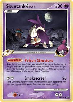 Skuntank G, Platinum #94, Pokémon TCG card
