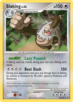 Slaking, Platinum #16, Pokémon TCG card