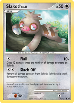 Slakoth, Platinum #95, Pokémon TCG card