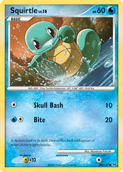 Squirtle, Platinum #96, Pokémon TCG card