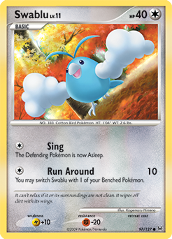 Swablu, Platinum #97, Pokémon TCG card