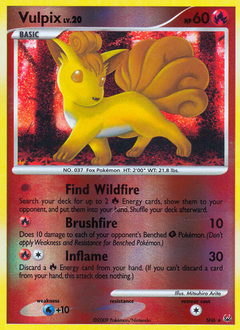 Vulpix, Platinum #SH6, Pokémon TCG card