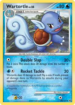 Wartortle, Platinum #65, Pokémon TCG card
