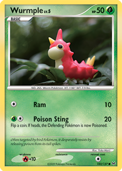 Wurmple, Platinum #103, Pokémon TCG card