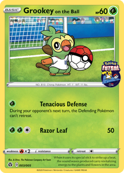 Grookey on the Ball, Pokémon Futsal Collection #3, Pokémon TCG card