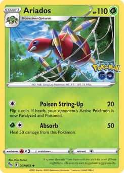 Ariados, Pokémon GO #7, Pokémon TCG card