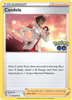 Candela, Pokémon GO #65, Pokémon TCG card
