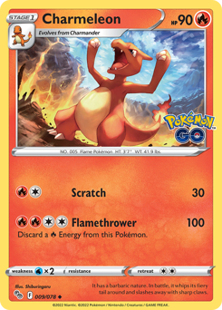 Charmeleon, Pokémon GO #9, Pokémon TCG card