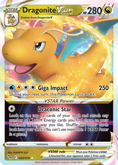 Dragonite VSTAR, Pokémon GO #50, Pokémon TCG card