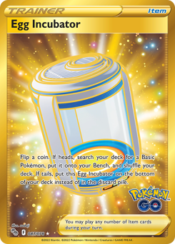 Egg Incubator, Pokémon GO #87, Pokémon TCG card