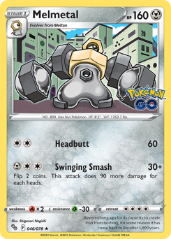 Melmetal, Pokémon GO #46, Pokémon TCG card