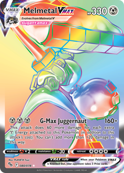 Melmetal VMAX, Pokémon GO #80, Pokémon TCG card