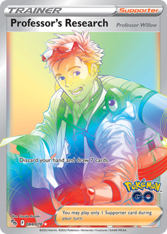 Professor's Research, Pokémon GO #84, Pokémon TCG card