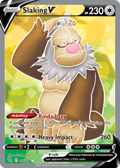 Slaking V, Pokémon GO #77, Pokémon TCG card