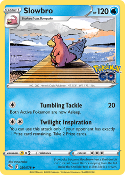 Slowbro, Pokémon GO #20, Pokémon TCG card