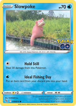 Slowpoke, Pokémon GO #19, Pokémon TCG card