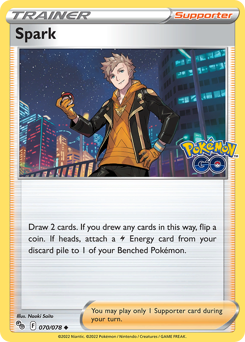Spark, Pokémon GO #70, Pokémon TCG card