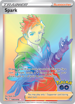 Spark, Pokémon GO #85, Pokémon TCG card