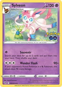 Sylveon, Pokémon GO #35, Pokémon TCG card
