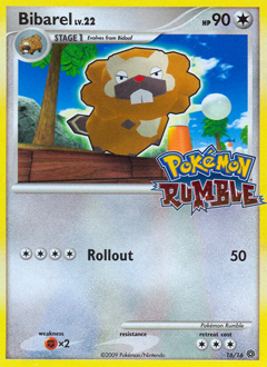 Bibarel, Pokémon Rumble #16, Pokémon TCG card