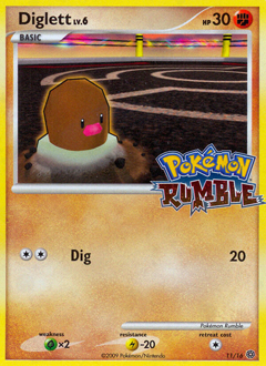 Diglett, Pokémon Rumble #11, Pokémon TCG card