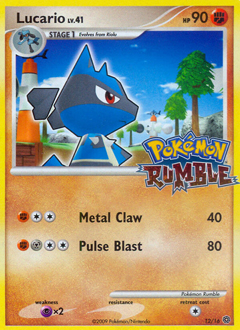 Lucario, Pokémon Rumble #12, Pokémon TCG card