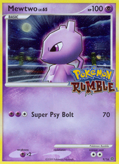 Mewtwo, Pokémon Rumble #9, Pokémon TCG card