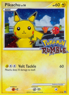 Pikachu, Pokémon Rumble #7, Pokémon TCG card