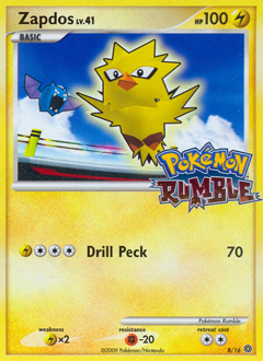 Zapdos, Pokémon Rumble #8, Pokémon TCG card