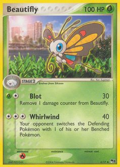Beautifly, POP Series 1 #6, Pokémon TCG card