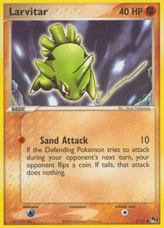 Larvitar, POP Series 1 #11, Pokémon TCG card