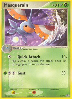 Masquerain, POP Series 1 #7, Pokémon TCG card